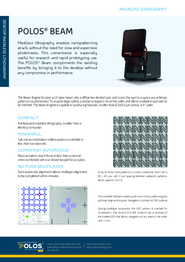 <p>Datasheet POLOS Beam</p>