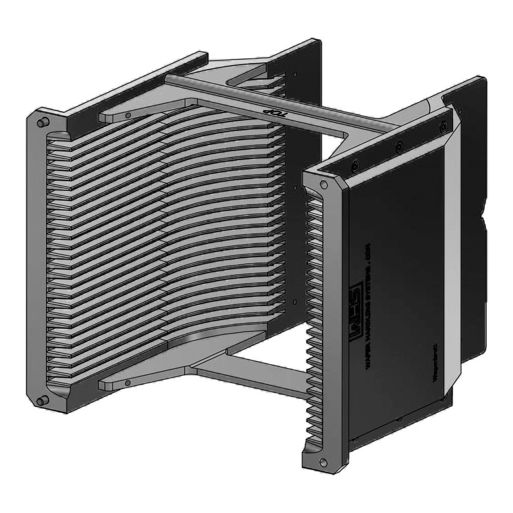 PROCESS ALUMINUM CASSETTE, (AL, HC) 6" - 25 SLOT, SLOT-SHAPE ANGULAR H-BAR (TOP), H-BAR (BOTTOM) PROCESS ALUMINUM CASSETTE, (AL, HC) 6" - 25 SLOT, SLOT-SHAPE ANGULAR H-BAR (TOP), H-BAR (BOTTOM)