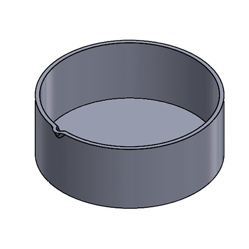 10" Evaporation dish - 4" high with spout 10" Evaporation dish - 4" high with spout