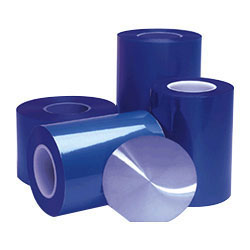1003R Silicone-Free Blue Adhesive Plastic Film - 135-micron 10.5"