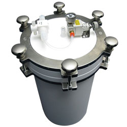 Full PTFE Dispense Vessel including: Full PTFE Dispense Vessel including: