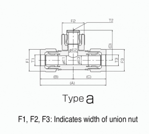 Reducing Union T. Adp., 1/2", 3/8" (T. St.), 3/8", PTFE, SpaceS.

Wetprocess » Pillar Fitting (Inch) » Reducing Union Tee Adapter (In