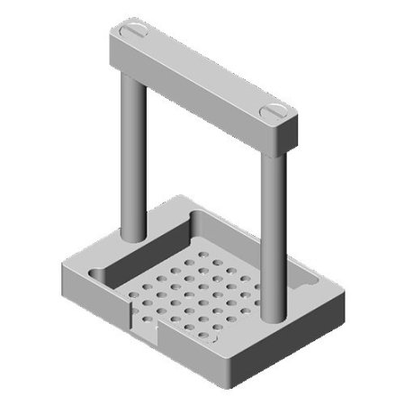 3" Square wafer dipper - one opening 3" Square wafer dipper - one opening