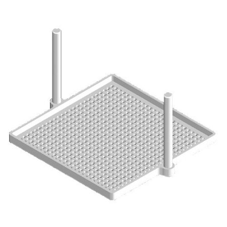 8" x 8" Square wafer dipper 8" x 8" Square wafer dipper