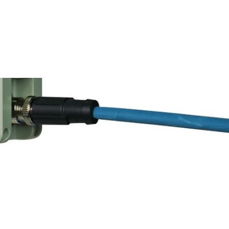 M12 8 pin x-code male shielded cable, free ends, connector cover